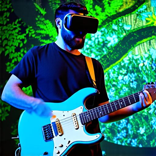 How are musicians incorporating virtual reality and augmented reality into their projects?